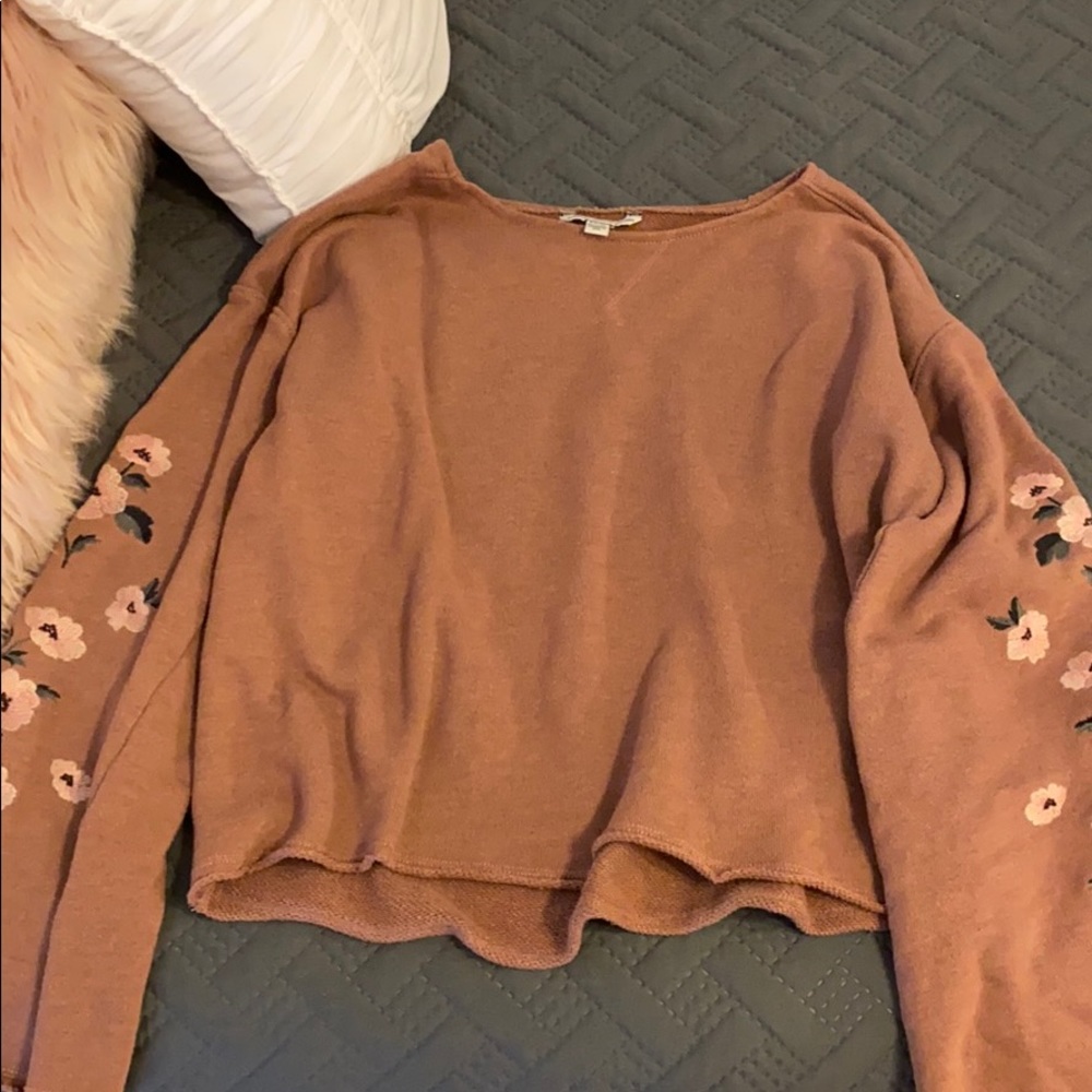 American Eagle Cropped Sweatshirt/Top